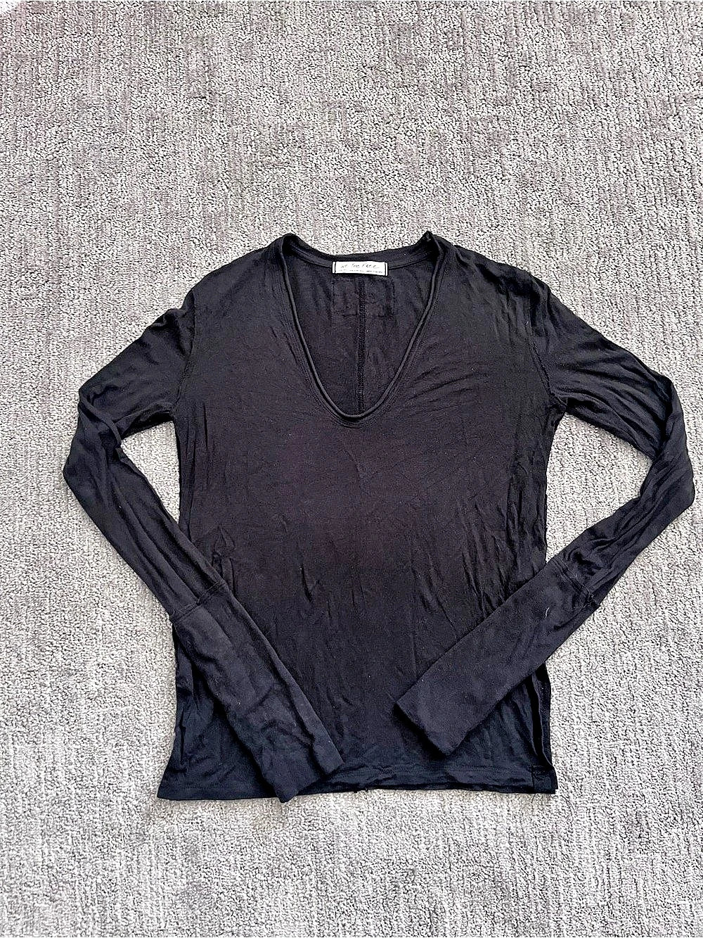 Free People We The Free Long Sleeve Top Black